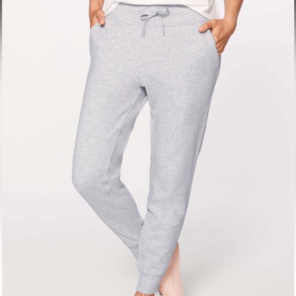 Lululemon Warm Down Jogger Heathered Vapor Size 6 - Picture 2 of 8